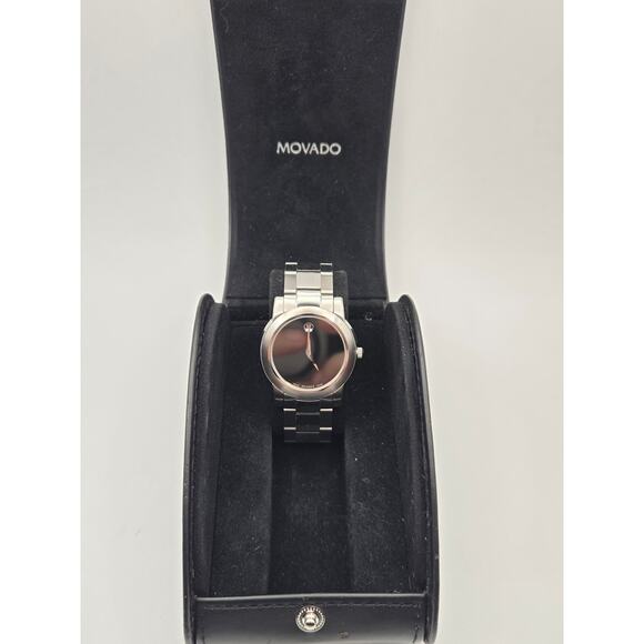 Movado Museum Classic 38mm Dress Watch Black Dial 84E41893 main image 14